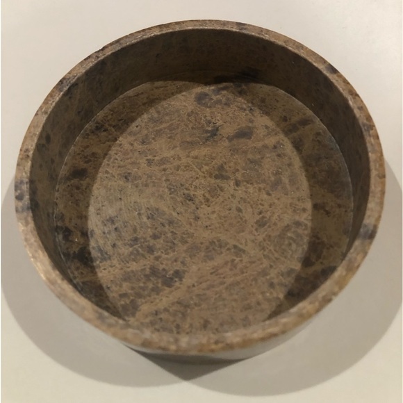 Genuine Stone Mother Of Pearl Inlay Vintage Jewelry /Trinket Box/ Vanity - Picture 3 of 6